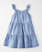 Tout-petit fille - Robe en chambray de coton biologique, image 1 sur 4 diapositives