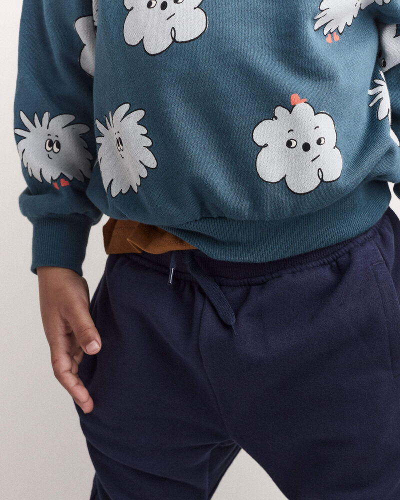 Toddler Squish Otter Sweatshirt&trade; - Deep Teal, image 4 of 6 slides