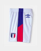 Kid Umbro France Mesh Soccer Shorts - Blue/Red/White, image 4 of 7 slides