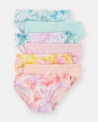 Toddler Girl 7-Pack Tie-Dye Hipster Underwear, image 1 of 2 slides