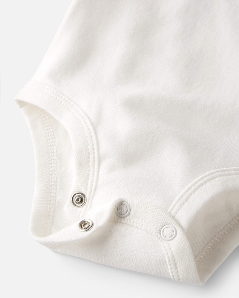 Baby 3-Pack Organic Cotton Bodysuits, image 3 of 5 slides