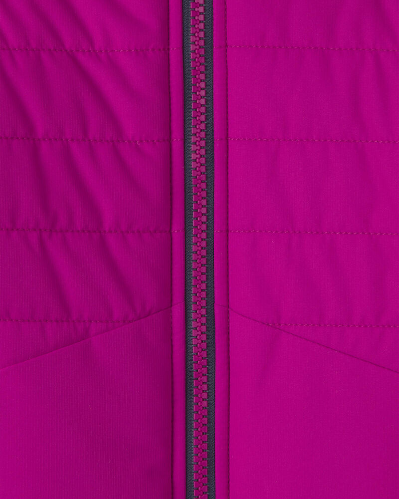 B&eacute;b&eacute; fille - Blouson matelass&eacute; d&rsquo;&eacute;paisseur moyenne - Mauve, image 3 sur 3 diapositives