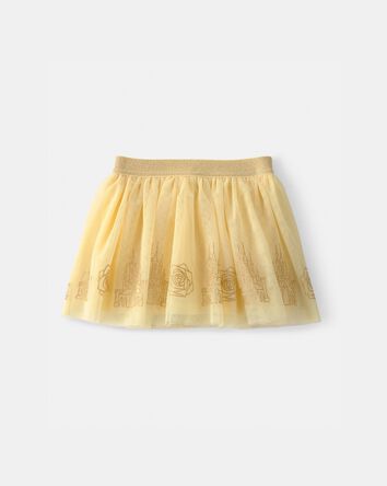 Toddler Girl Disney&copy; Belle Glitter Tulle Skort - Yellow, 