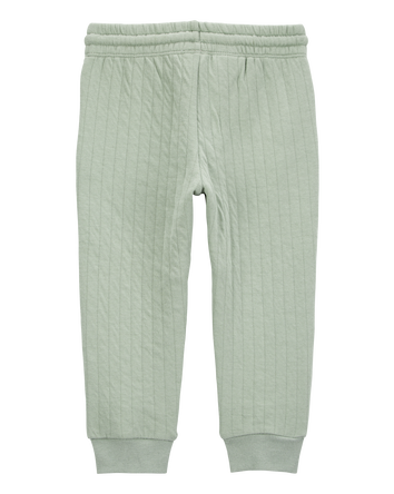 Baby Pull-On Quilted Joggers - Green, 