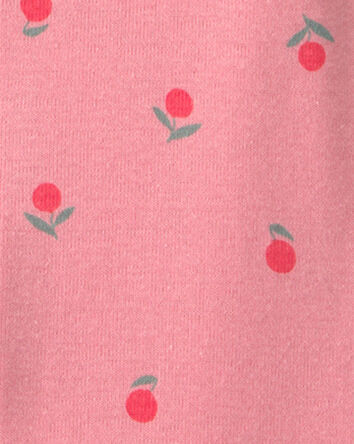 Baby Girl Fruit 100% Cotton 1-Piece Romper Pyjama - Pink, 