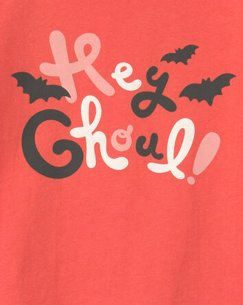 Toddler Girl 'Hey Ghoul' Halloween Long-Sleeve Graphic Tee - Orange, 