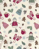 Filles - Pyjama 2 pi&egrave;ces en coton biologique au motif D&eacute;cor hivernal, image 3 sur 3 diapositives