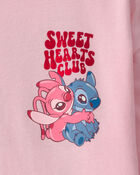 Toddler Girl 'Sweet Hearts Club' Disney&copy; Lilo & Stitch Valentine's Day Graphic Top - Pink, image 3 of 5 slides