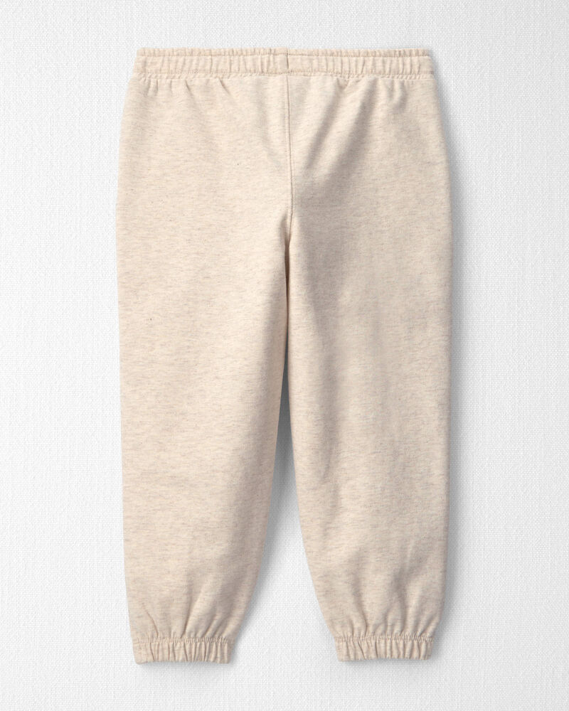 Tout-petit - Emballage de 2 pantalons de jogging en jersey bouclette de coton biologique, image 2 sur 4 diapositives