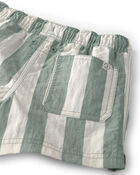Tout-petit gar&ccedil;on - Short maillot de bain en mat&eacute;riaux recycl&eacute;s, rayures, image 3 sur 4 diapositives