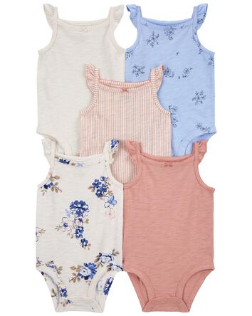 Guess Baby Girls Bodysuits with Reversible Joggers and Headband, 4