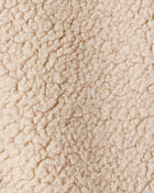 Baby Girl Embroidered Sherpa Long-Sleeve Jumpsuit - Brown, image 3 of 4 slides