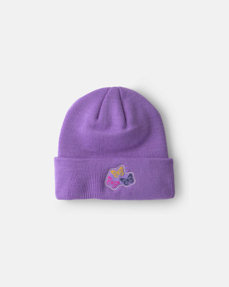 Filles - Tuque Papillon Kombi- Mauve, image 1 sur 2 diapositives