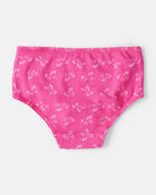 Girls 7-Pack Unicorn Brief Stretch Cotton Undies, image 2 of 3 slides