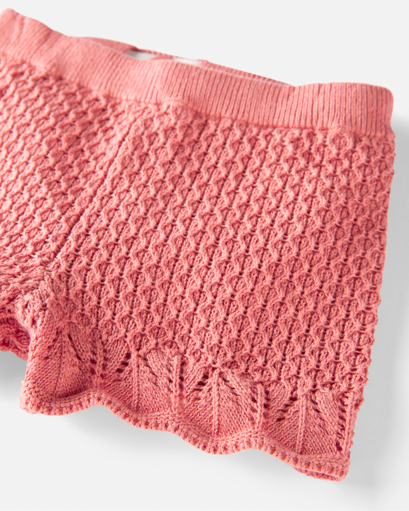 Baby 2-Piece Organic Cotton Crotchet Knit Set, image 3 of 4 slides