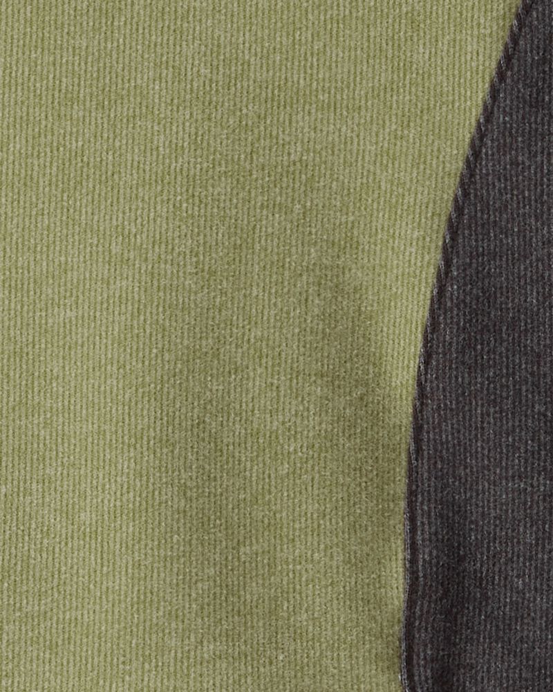 Toddler Boy Colourblock Long-Sleeve Pullover Sweatshirt - Green, image 2 of 3 slides