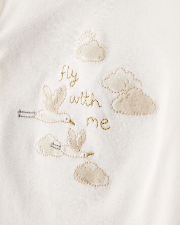 B&eacute;b&eacute; Ensemble 4 pi&egrave;ces &agrave; motifs de nuages, 