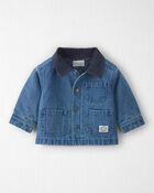 B&eacute;b&eacute; - Blouson d&rsquo;&eacute;curie en denim de coton biologique, image 1 sur 3 diapositives