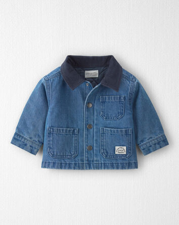 B&eacute;b&eacute; - Blouson d&rsquo;&eacute;curie en denim de coton biologique, 
