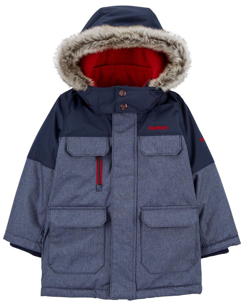 Toddler Heavyweight Parka With Detachable Hood, image 1 of 7 slides