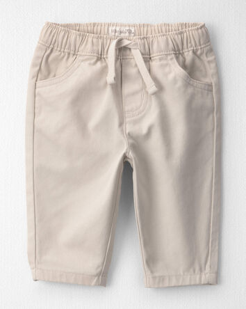 Baby Organic Cotton Baggy Twill Pants, 