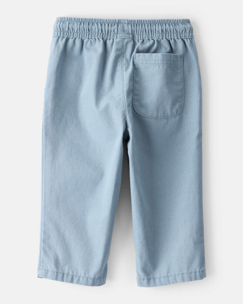 Baby Boy Everyday Pull-On Pants - Blue, image 2 of 4 slides