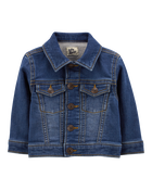 Baby Boy Classic Knit-Like Denim Jacket, image 1 of 4 slides
