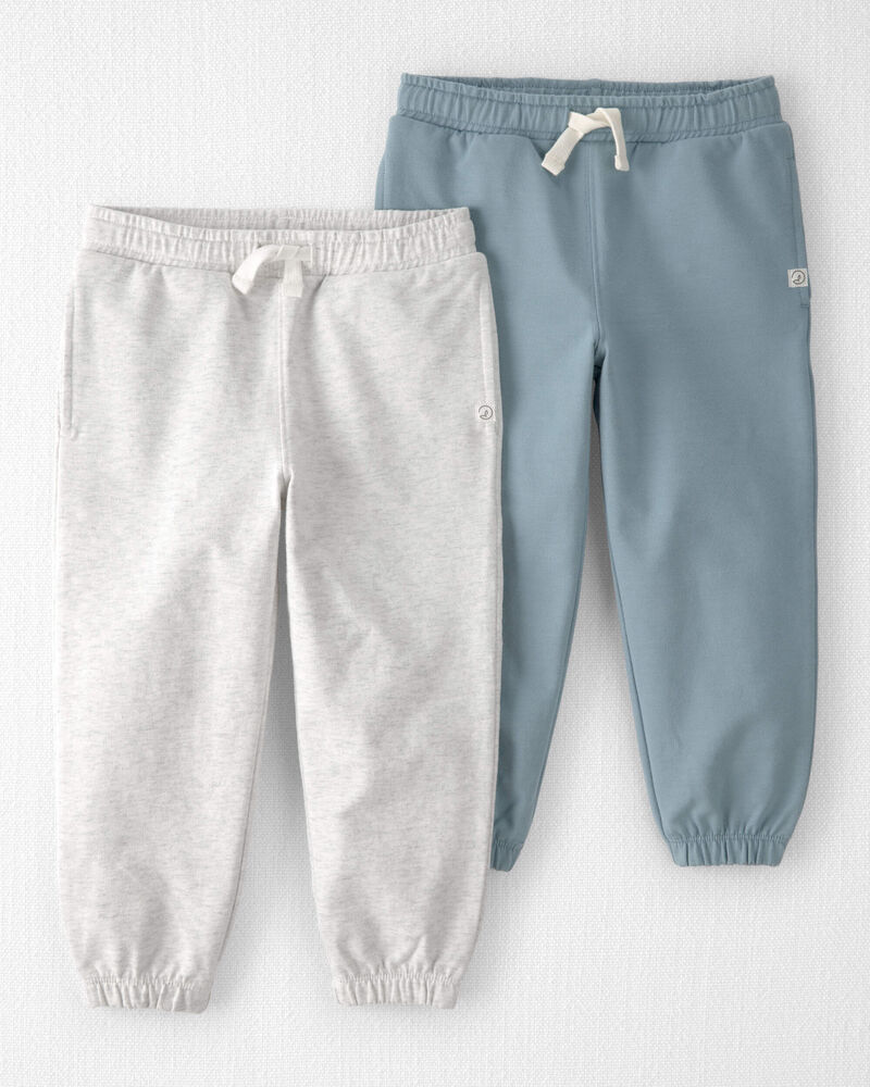 Toddler 2-Pack Organic Cotton French Terry Sweatpants, image 1 of 6 slides