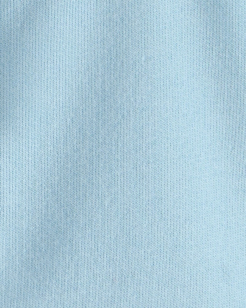 Baby French Terry Zip-Up Hoodie - Blue, image 3 of 4 slides