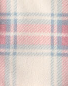 Baby Girl 3-Piece Plaid Fleece Layering Set - Pink, image 3 of 6 slides