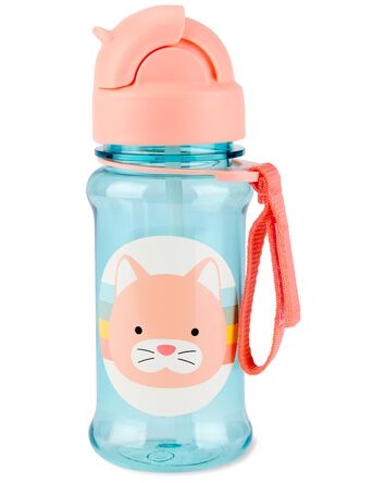 ZOO Straw Bottle -12 oz Rainbow Cat, 