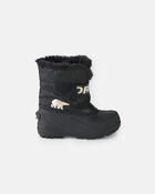 Boys SOREL Snow Commander&trade; Winter Boot - Black, image 3 of 3 slides