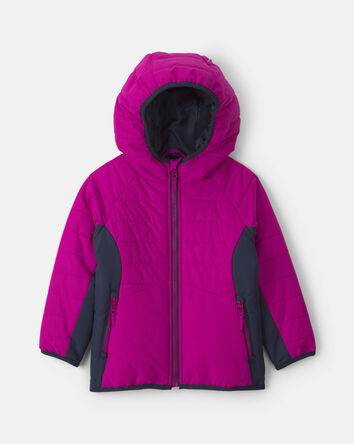 Toute-petit fille - Blouson matelass&eacute; d&rsquo;&eacute;paisseur moyenne - Mauve, 