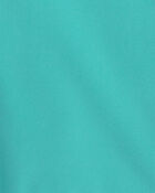 Girls Quilted Mid Weight Jacket- Aqua, image 3 of 4 slides