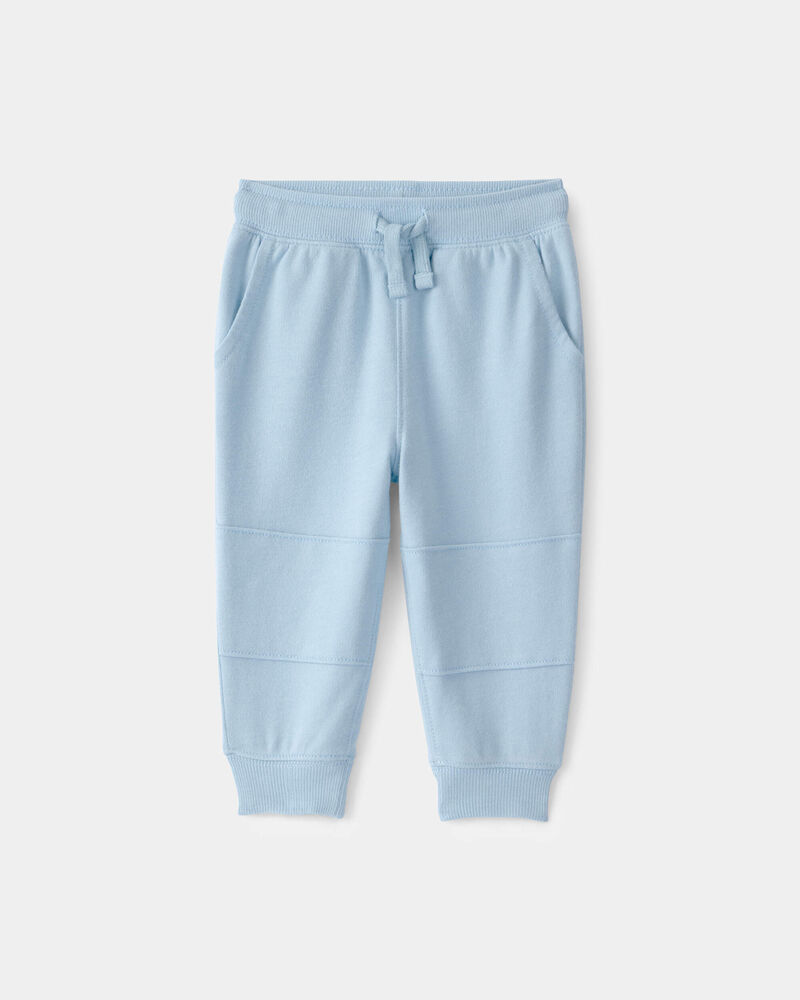 Baby Boy French Terry Joggers - Blue, image 1 of 5 slides