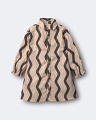 Toddler Girl Chevron Button-Down Dress - Khaki, image 2 of 6 slides