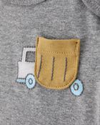 Baby Boy 5-Pack Construction Short-Sleeve Cotton Bodysuits, image 2 of 9 slides