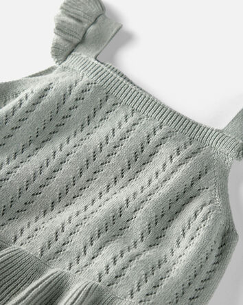 B&eacute;b&eacute; fille - Cache-couche bouffant en coton biologique vert, 