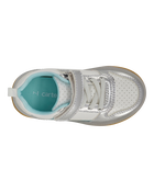 Tout-petit Espadrilles métalliques à lumières - Argent/Turquoise, image 5 sur 8 diapositives