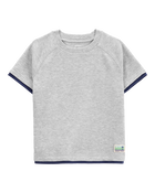 Toddler Short-Sleeve Waffle Knit Tee - Grey, image 1 of 3 slides