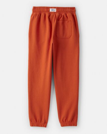 Boys DayDream Fleece Active Drawstring Joggers - Orange, 