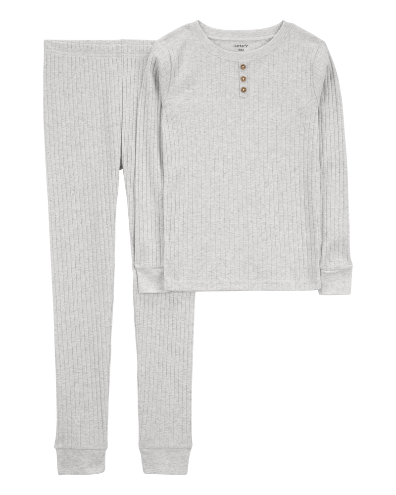 Kid 2-Piece Cozy Drop Needle Pyjamas, image 1 of 3 slides