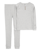 Kid 2-Piece Cozy Drop Needle Pyjamas, image 1 of 3 slides