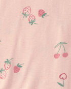 Baby Girl 3-Piece Strawberry Bodysuit & Pant Set - Pink, image 3 of 5 slides