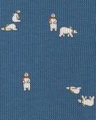 Baby Boy 3-Piece Bear Teddy Fleece Long-Sleeve Layering Set - Blue/Cream, image 3 of 5 slides