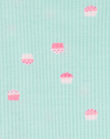 Toddler Girl 2-Piece Cupcake Loose Fit Pyjamas, 