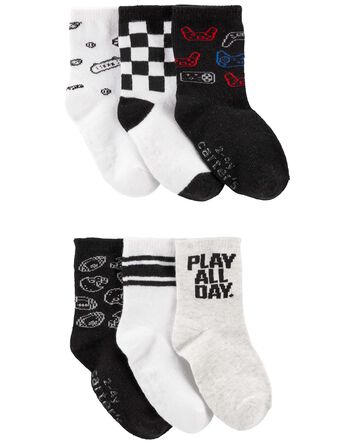 6-Pack Gamer Socks, 