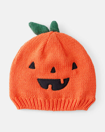 Baby Jack-O-Lantern Halloween Pumpkin Crochet Cap, 