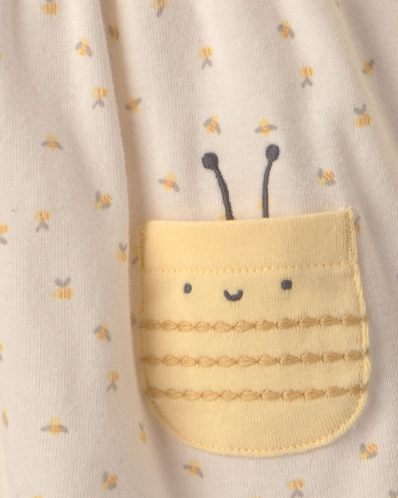 Baby Girl 2-Pack Bee Short-Sleeve Dresses - Yellow, image 2 of 4 slides