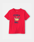 Toddler 'I'm on a Roll' Lobster Graphic Tee - Red, image 1 of 3 slides